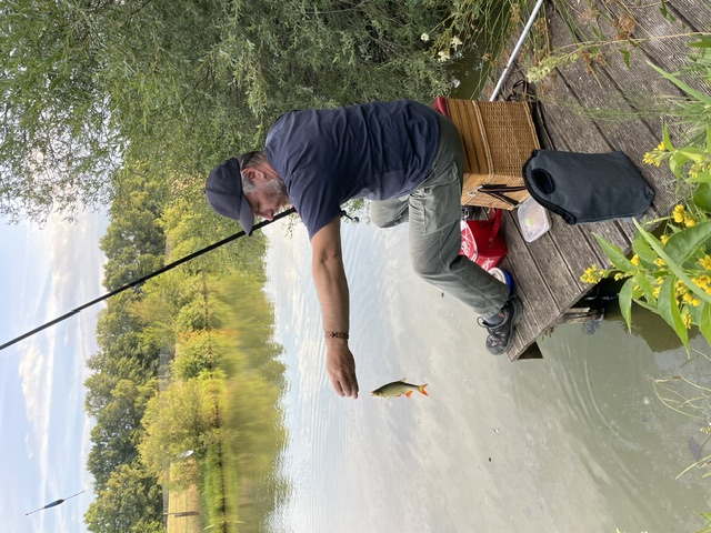 Vereinsmitglied des KFV Simmern beim Angeln